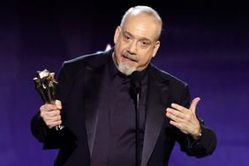 Paul Giamatti accepts the Best Actor Award for 'The Holdovers' onstage during the 29th Annual Critics Choice Awards at Barker Hangar on January 14, 2024 in Santa Monica, California. 