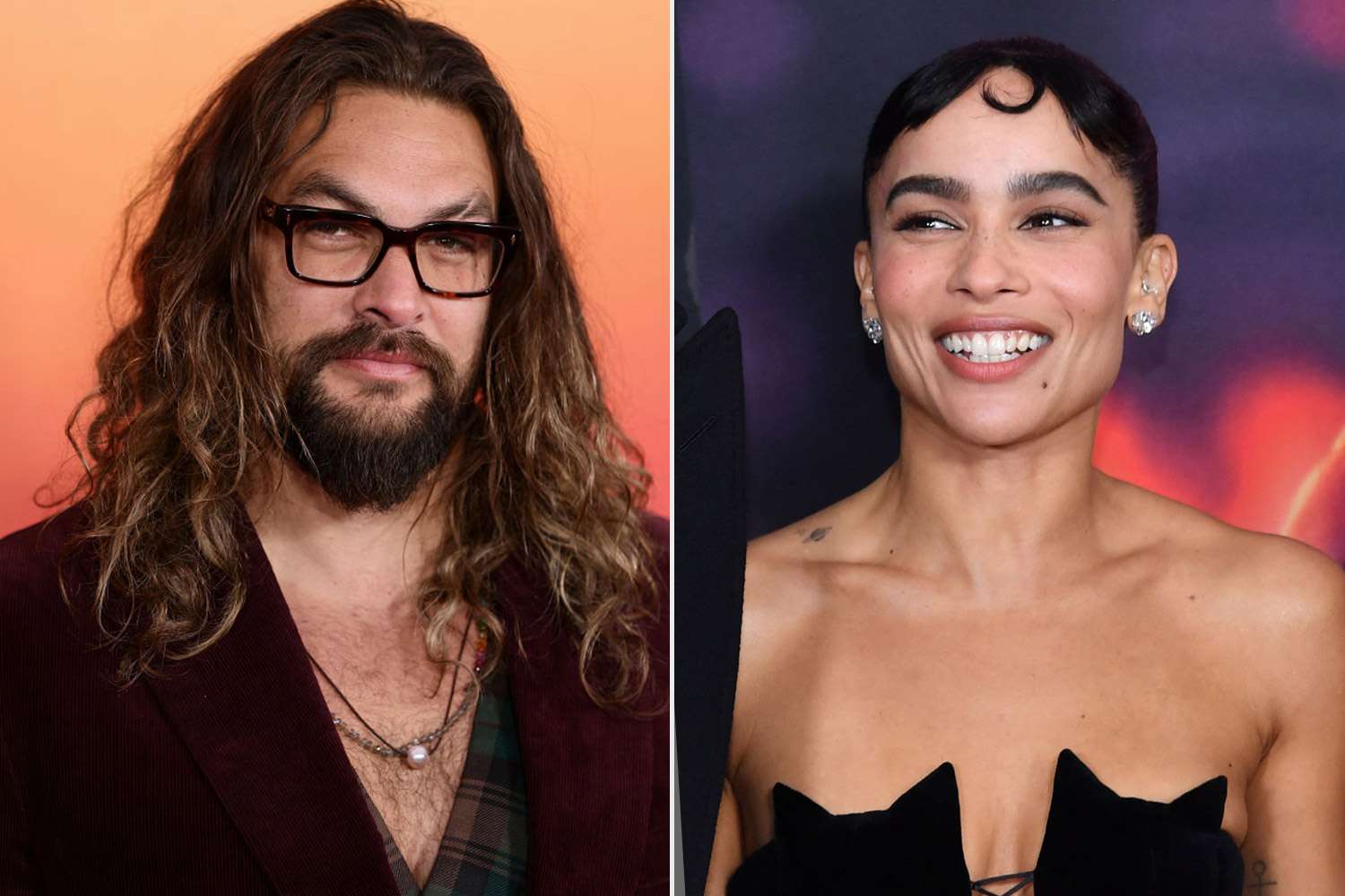 Jason Momoa and Zoe Kravitz