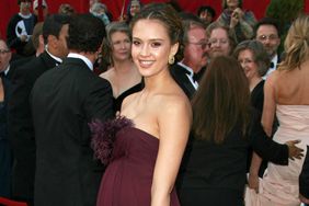 Jessica Alba wearing Marchesa 80th Annual Academy Awards Arrivals, Los Angeles, America - 24 Feb 2008