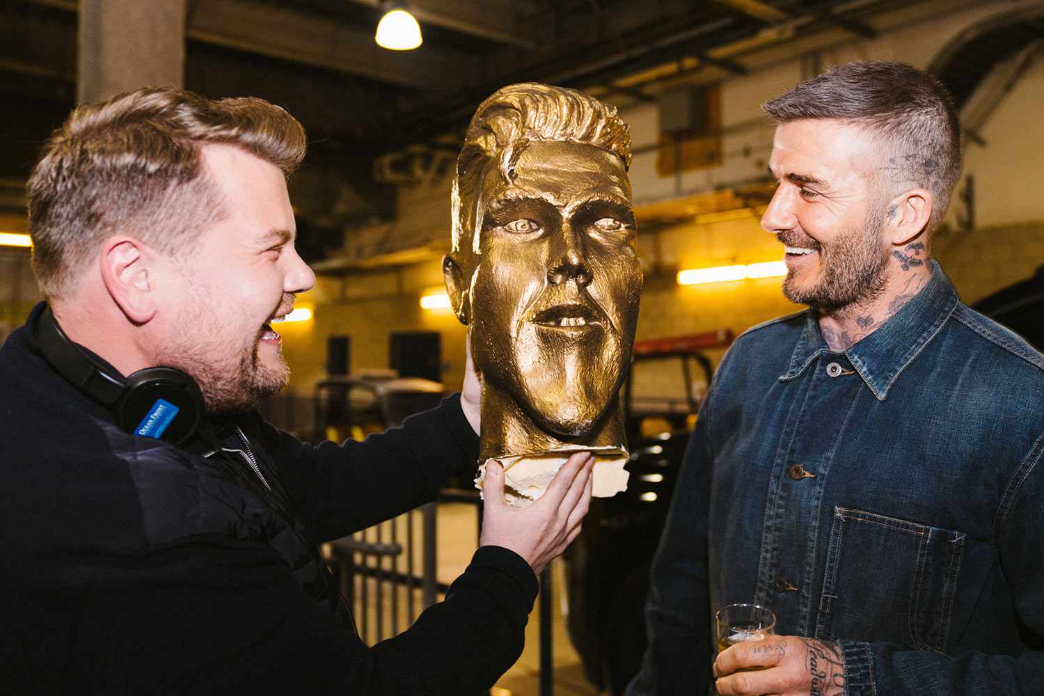 James Corden, David Beckham