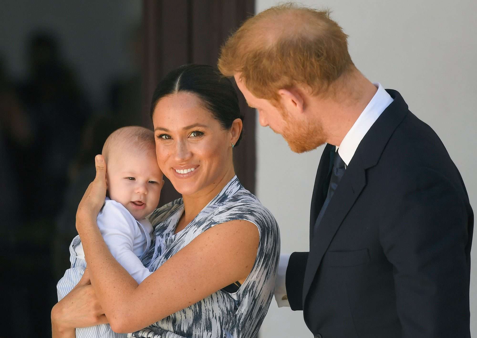 Prince Harry, Duke of Sussex, Meghan, Duchess of Sussex and their baby son Archie Mountbatten-Windsor