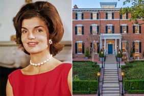 Jacqueline Kennedy at her Georgetown home in August 1960, Jackie Kennedy's former D.C. home for sale