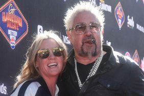 Guy Fieriâs Wife Lori Joined Him at Super Bowl Tailgate in Rare Red Carpet Appearance