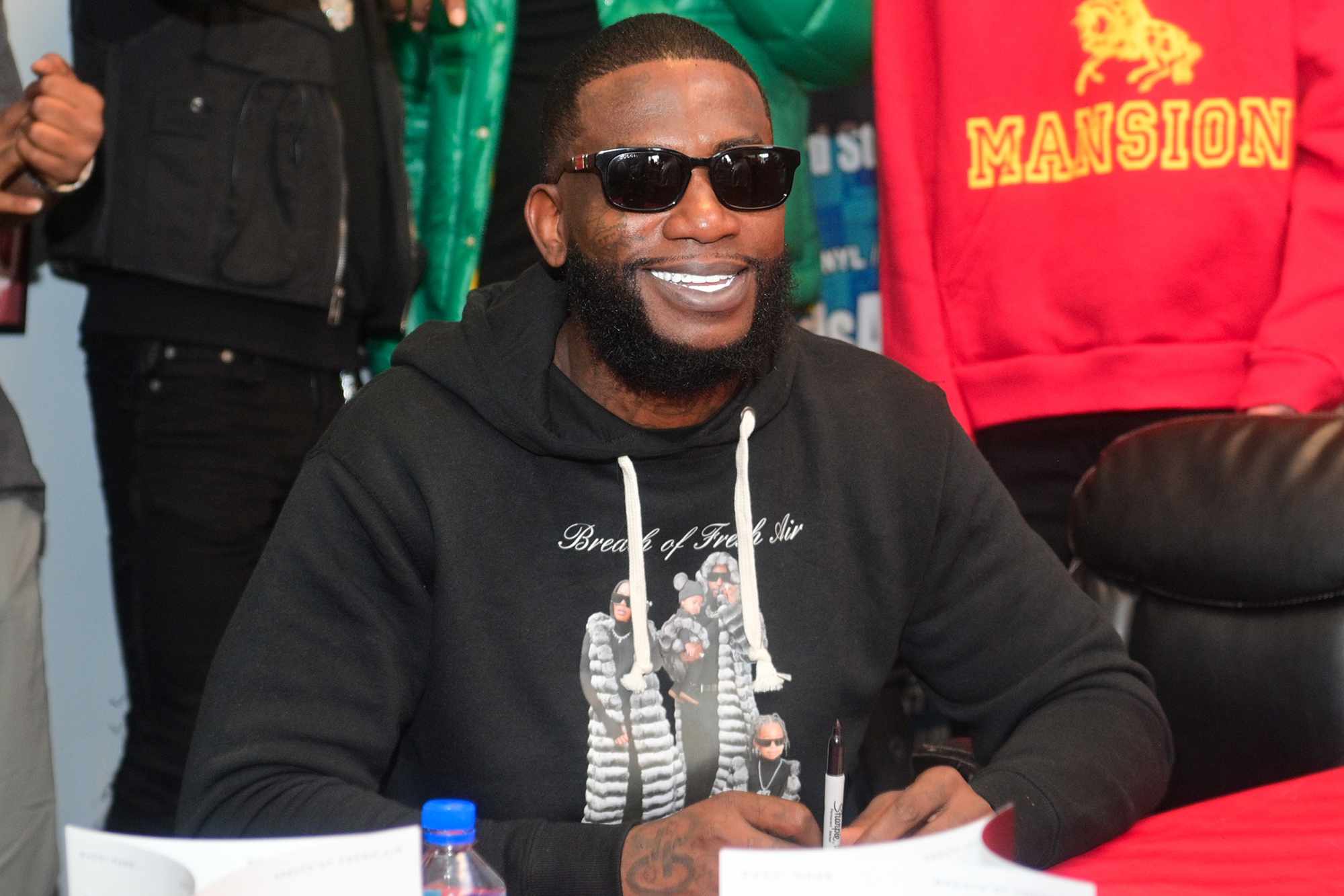 Gucci Mane attends his "Breath of Fresh Air" album signing on October 17, 2023 in Riverdale, Georgia. 