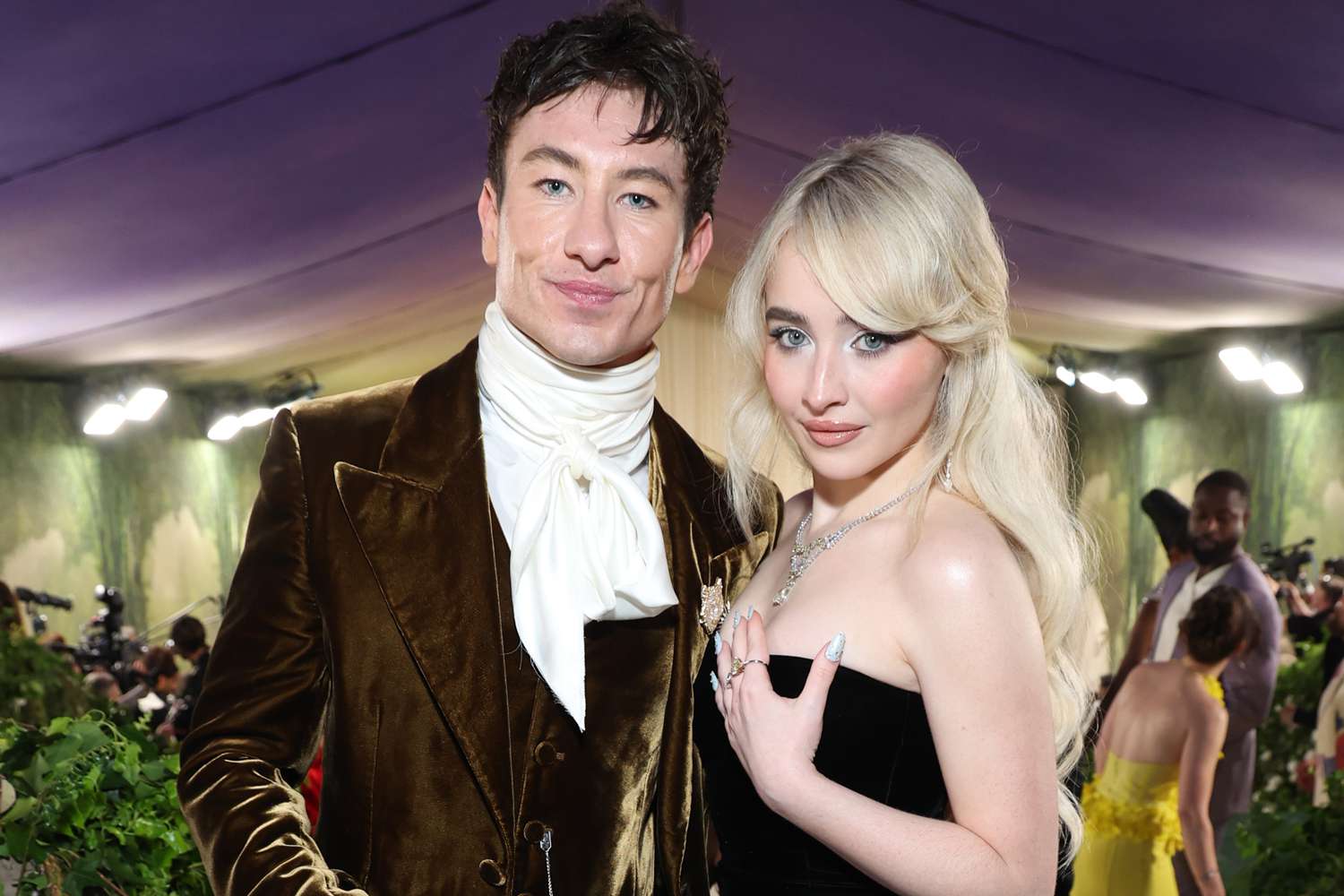 Barry Keoghan and Sabrina Carpenter attend The 2024 Met Gala Celebrating "Sleeping Beauties: 