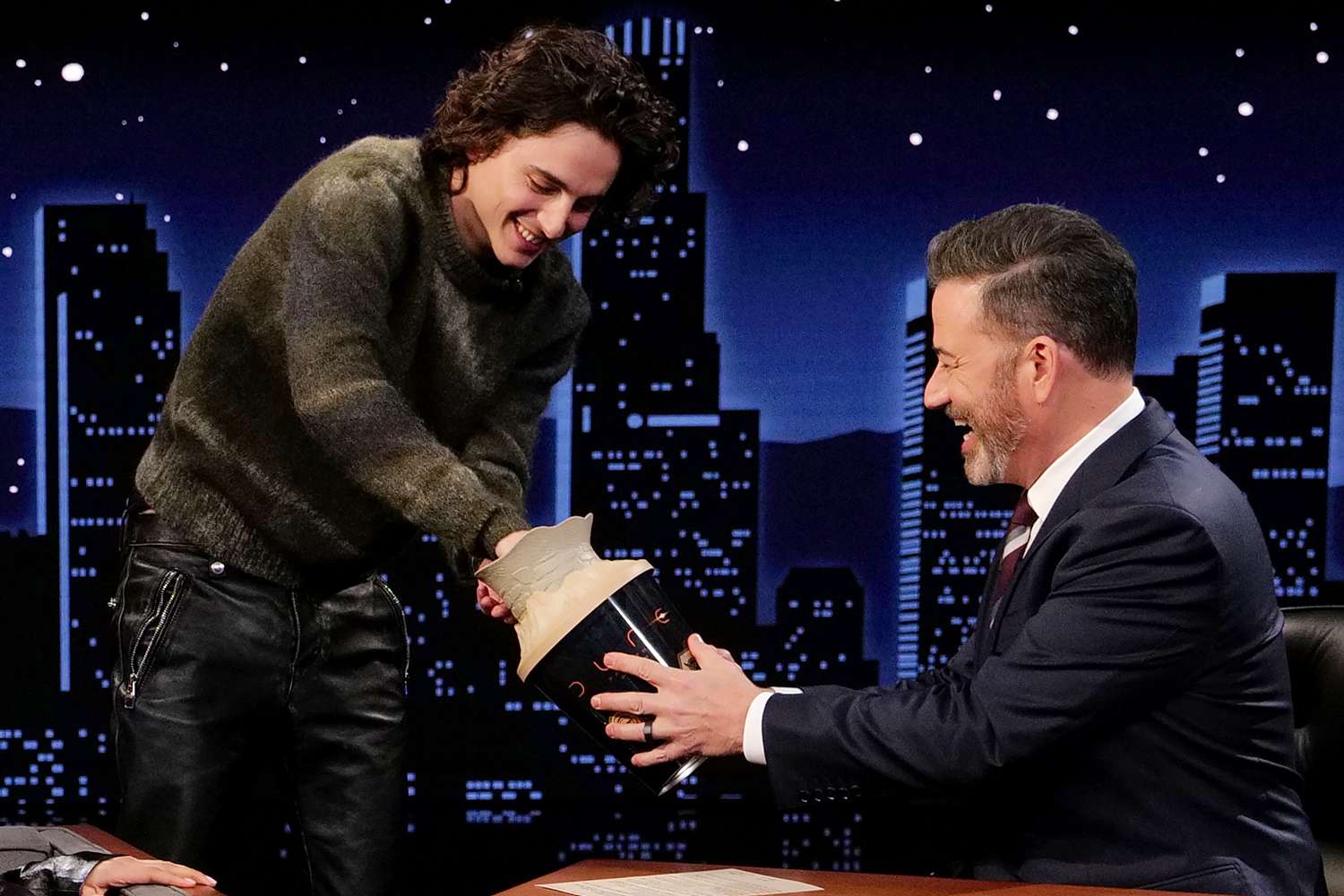 'Jimmy Kimmel Live!' with Timothee Chalamet