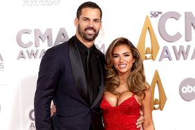 Eric Decker and Jessie James Decker attend the 56th Annual CMA Awards