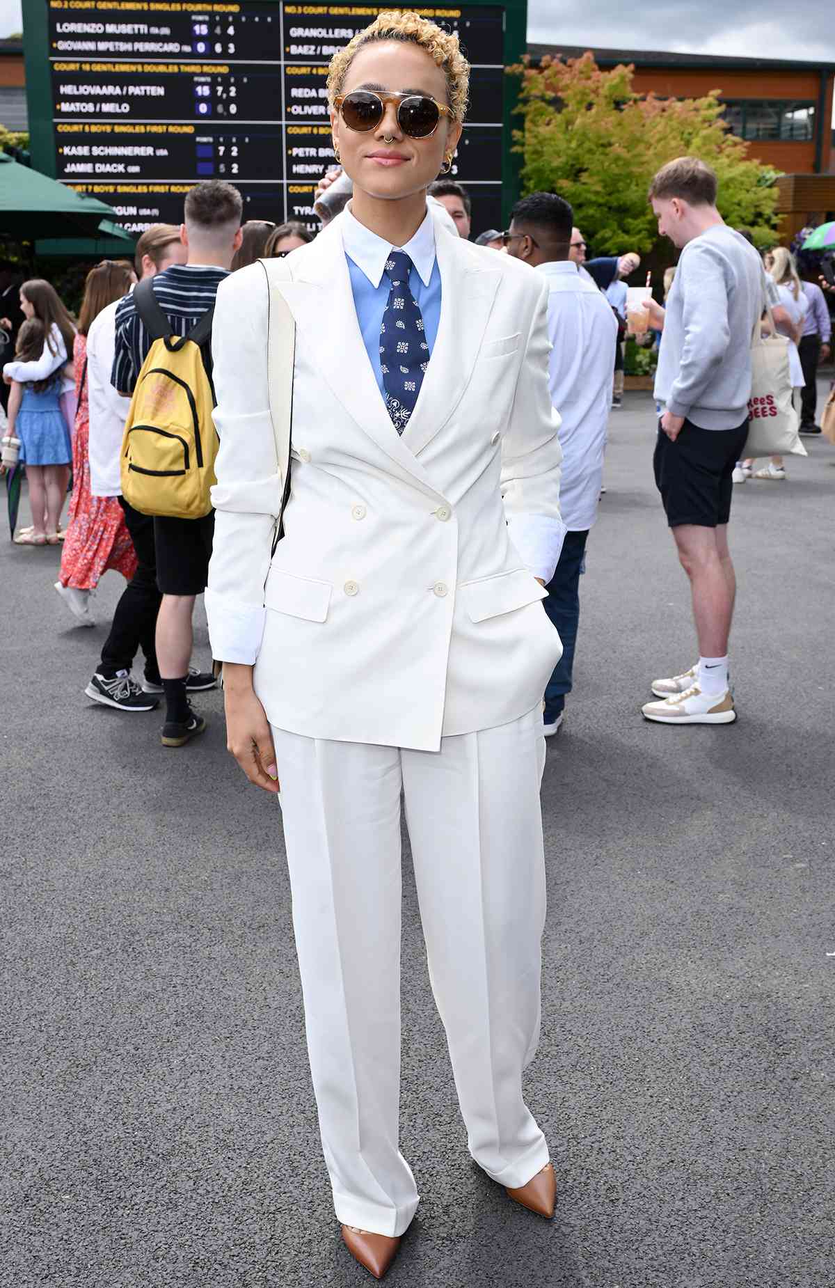 Nathalie Emmanuel wimbledon 07 08 24