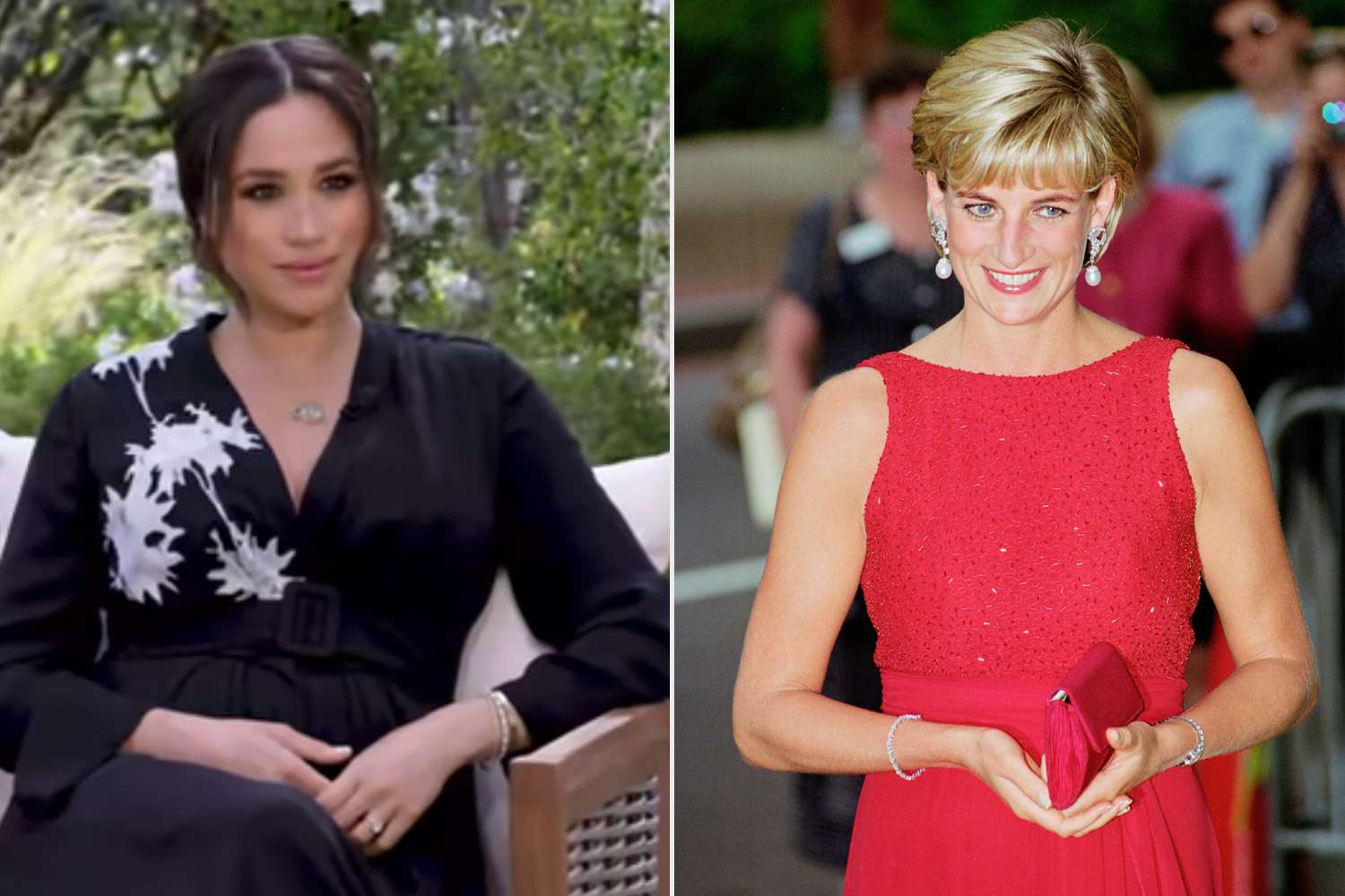 Meghan in Diana's jewelry