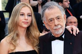 Francis Ford Coppola (R) and his grandaughter Romy Mars arrive for the screening of the film "Megalopolis" at the 77th edition of the Cannes Film Festival