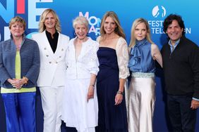 Alison Arngrim, Leslie Landon, Karen Grassle, Wendi Lou Lee, Melissa Sue Anderson, and Matthew Labyorteaux attend the "Little House On The Prairie" Photocall during the 63rd Monte-Carlo Television Festival 