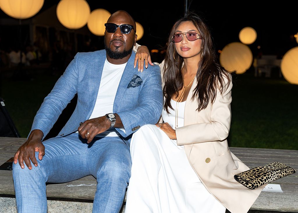 Jeezy and Jeannie Mai attends the Prabal Gurung NYFW Fashion Show at Robert F. Wagner Park on September 08, 2021