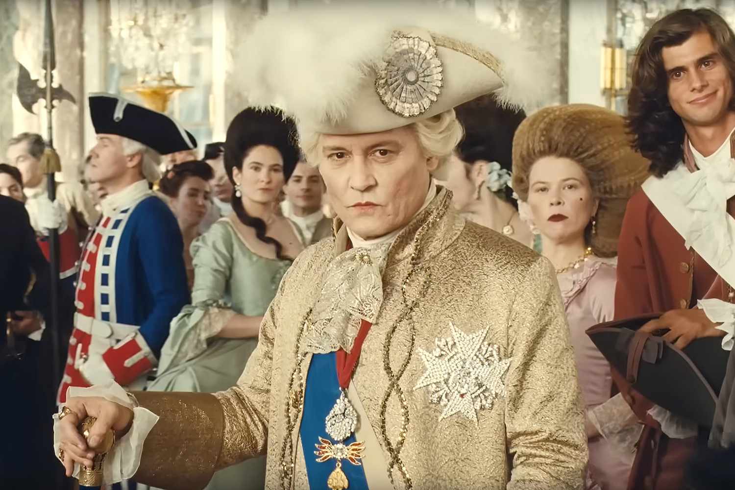 JEANNE DU BARRY, Johnny Depp as Louis XV, 2023