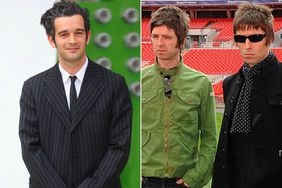 Matty Healy, Noel Gallager, Liam Gallager of Oasis