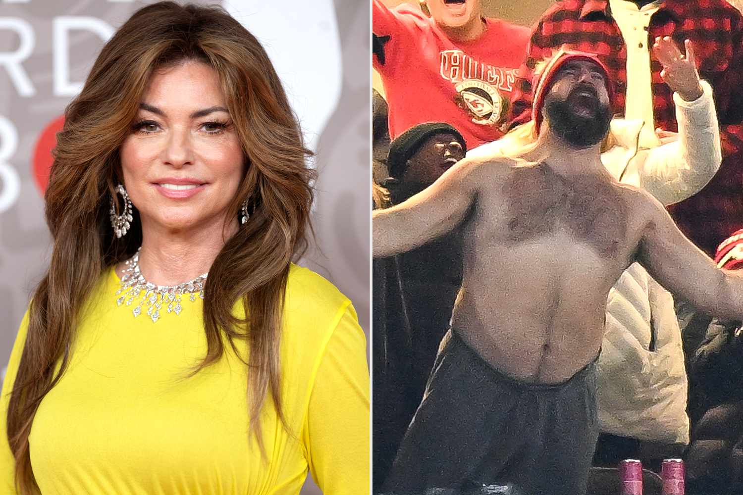 Shania Twain Reacts to Shirtless Jason Kelce Meme That Used Her Song