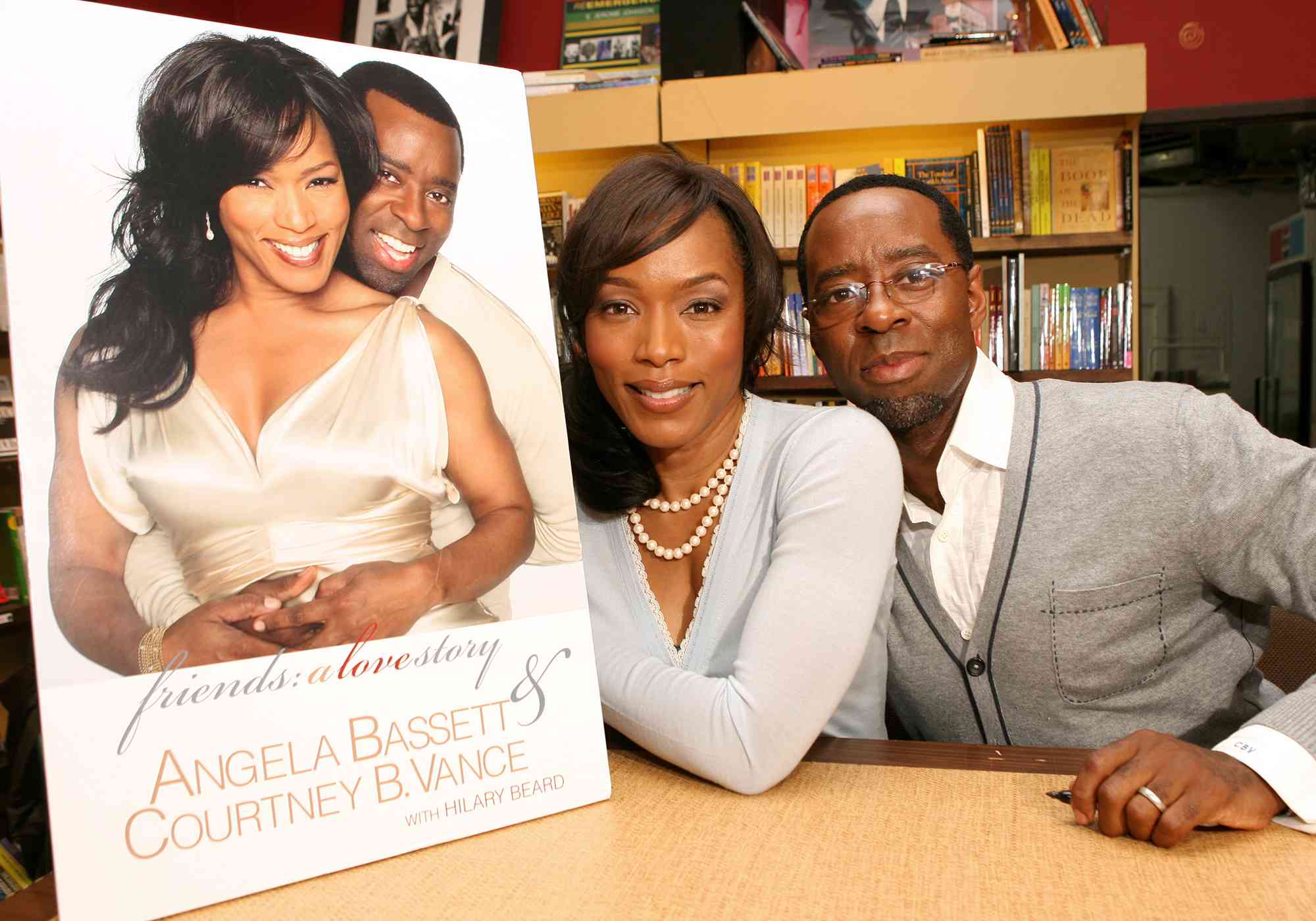 Angela Bassett and Courtney B. Vance during Angela Bassett and Courtney B. Vance Book Signing "Friends: A Love Story" at Eso Wan Books at Eso Wan Books in Los Angeles, California, United States