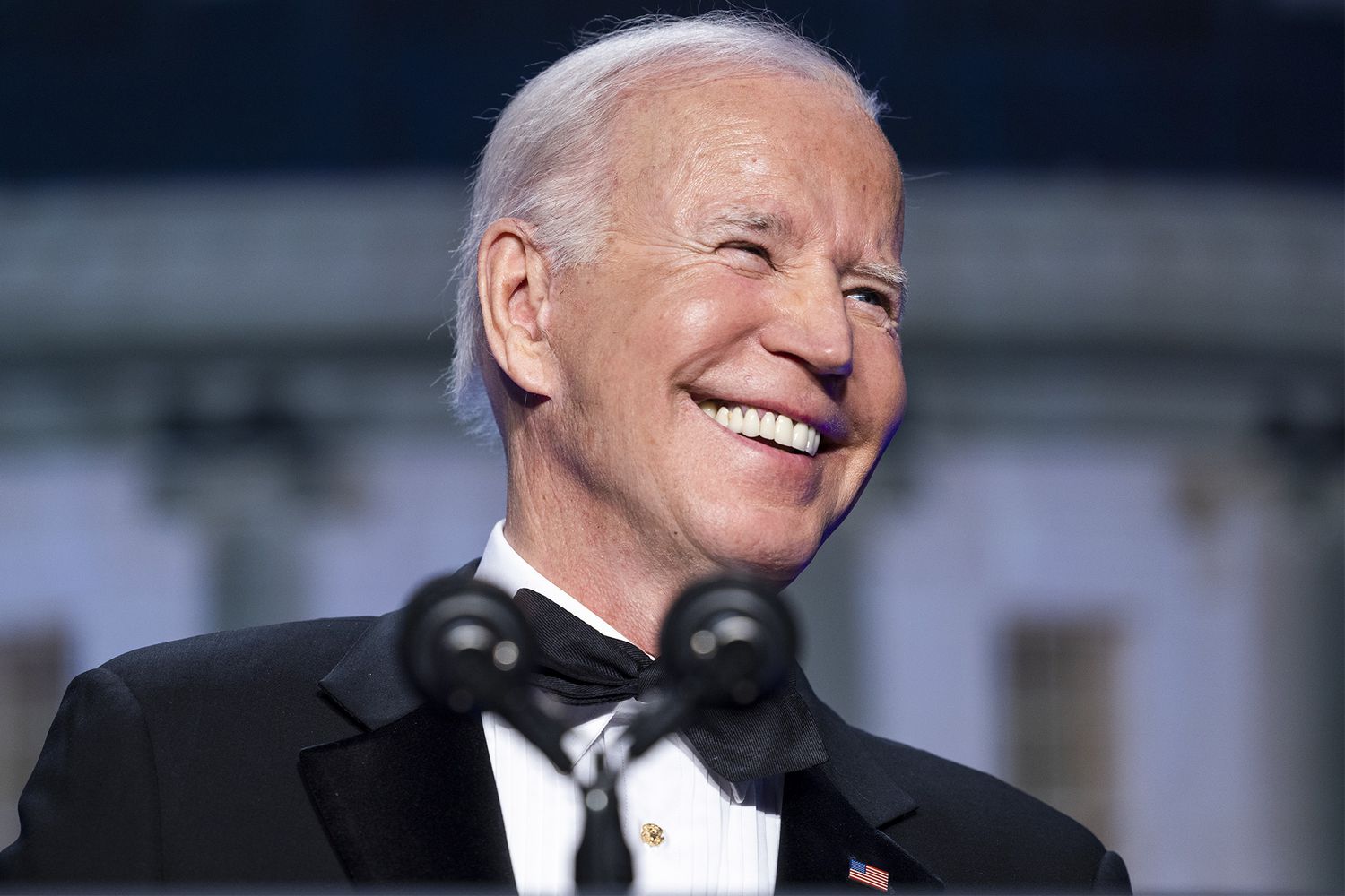 U.S. President Joe Biden speaks during the White House Correspondents' Association (WHCA) dinner in Washington, D.C., U.S., on Saturday, April 30, 2022