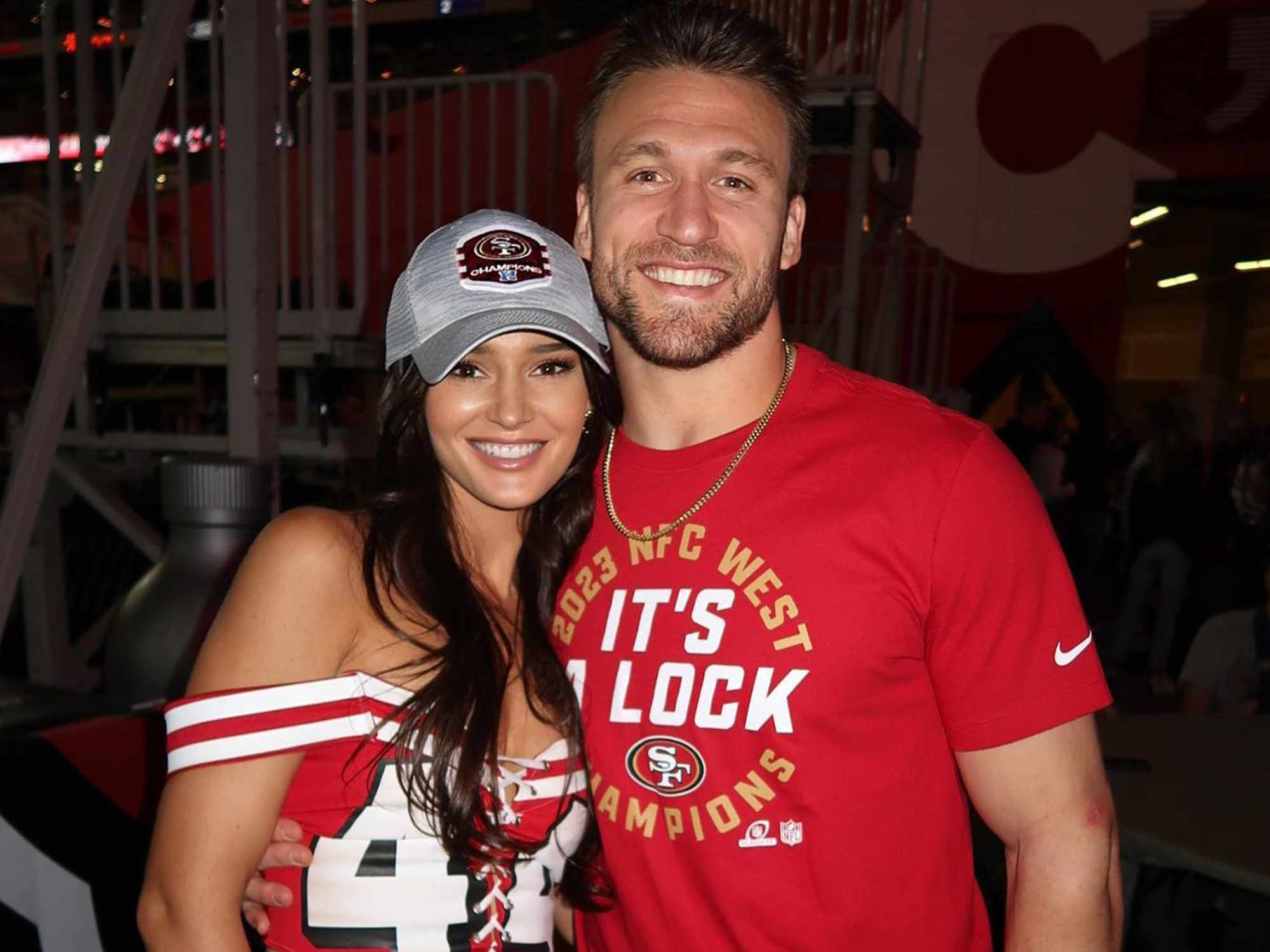 Kyle Juszczyk and Kristin Juszczyk.