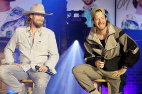 Brian Kelley and Tyler Hubbard of Florida Georgia Line speak onstage during FLORIDA GEORGIA LINE LIVE: Global Livestream Event "LIFE ROLLS ON FROM THE FGL HOUSE" in collaboration with Amazon Music, BMLG Records & CMT to benefit The Community Foundation of Middle Tennessee's Nashville Neighbors Fund at FGL House on February 25, 2021 in Nashville