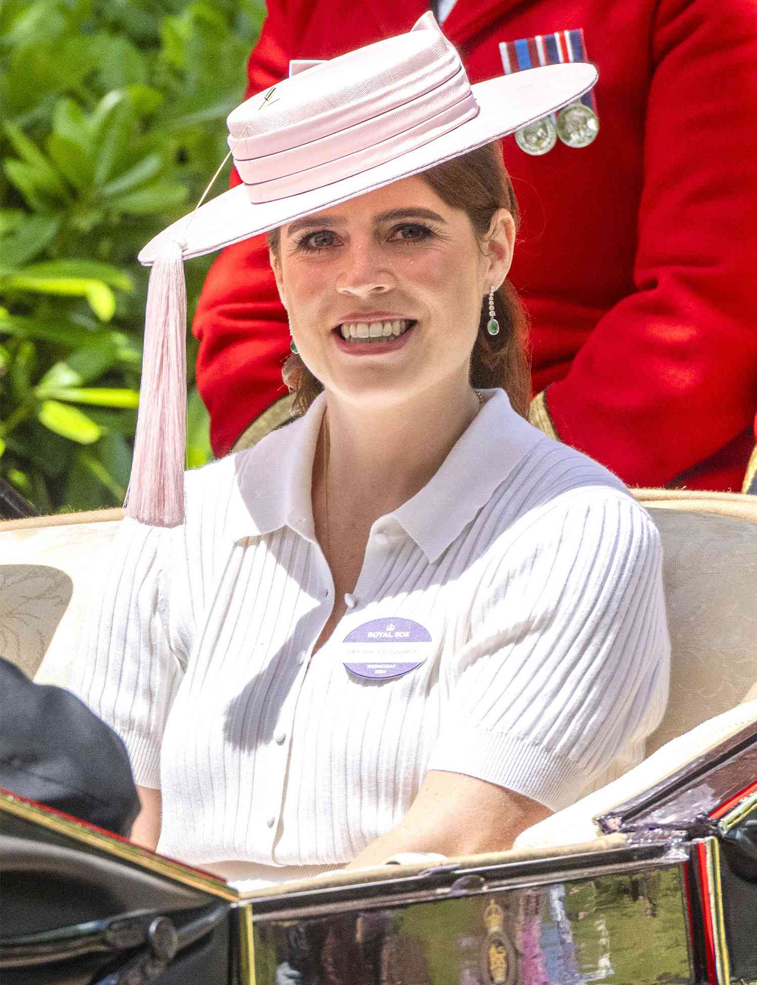 princess eugenie arrives by carriage for day 2 of Royal Ascot