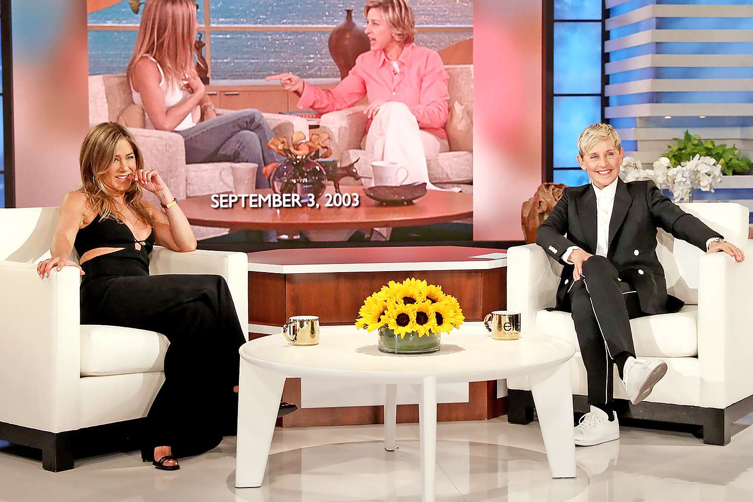 Ellen DeGeneres is seen during a taping of "The Ellen DeGeneres Show" at the Warner Bros. lot in Burbank, Calif. (Photo by Michael Rozman/Warner Bros.)