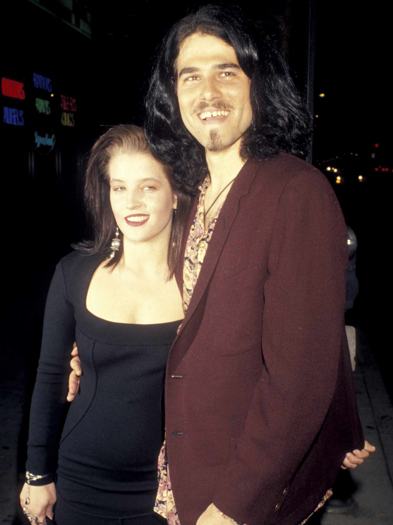 Lisa Marie Presley and Danny Keough at the Club Lingerie in Hollywood, California.