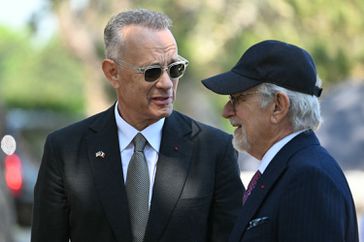 Tom Hanks (left) and Steven Spielberg