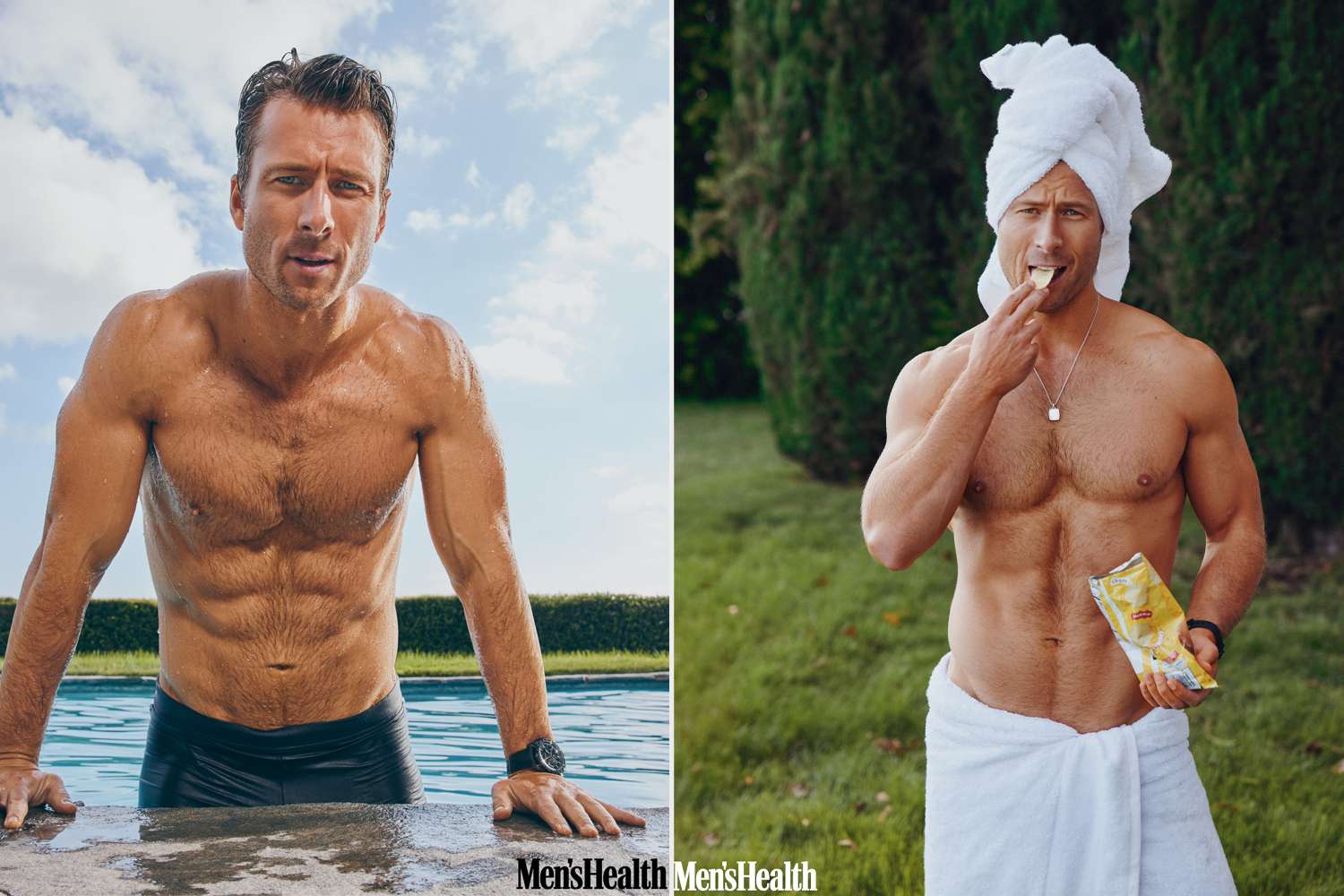 Glen Powell Men's Health cover