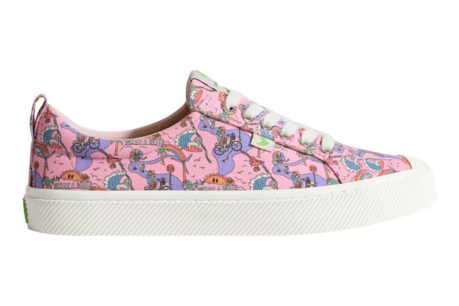 Cariuma Crooked Media Lovett or Leave it Pink Canvas OCA LOW