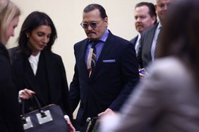 Johnny Depp arrives at the Fairfax County Circuit Courthouse in Fairfax