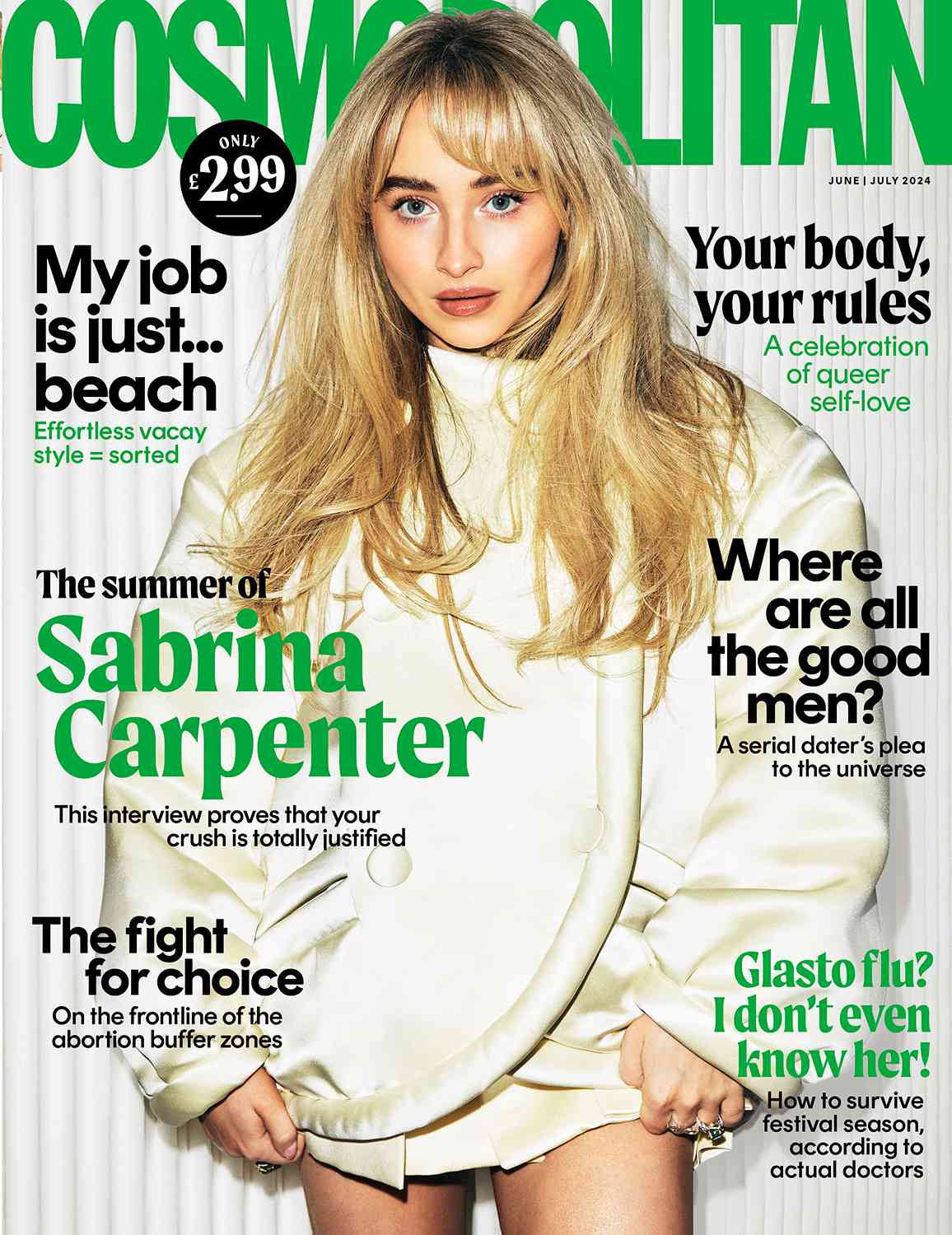 Sabrina Carpenter Cosmopolitan UK Cover