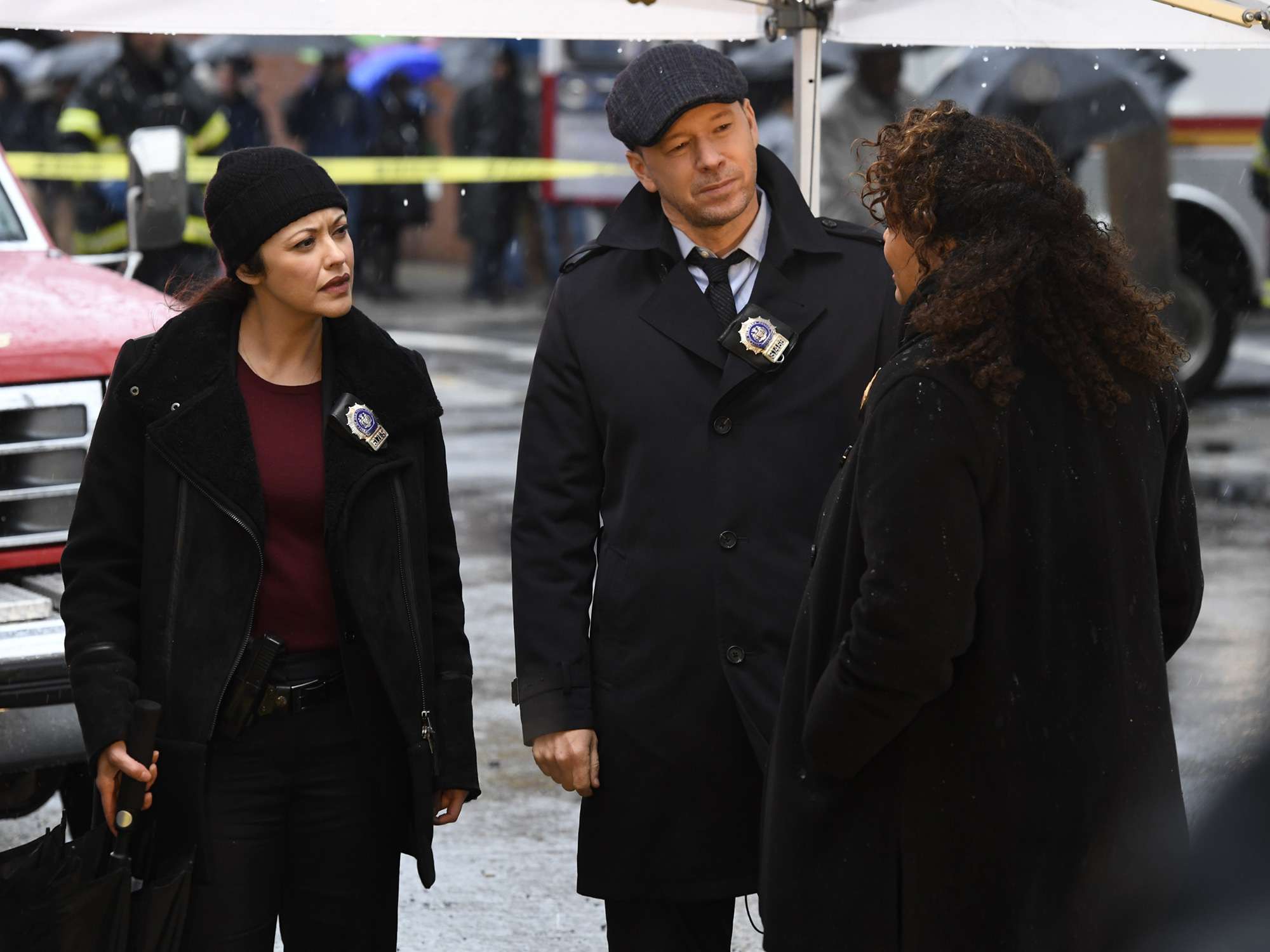 Marisa Ramirez and Donnie Wahlberg in 'Blue Bloods'