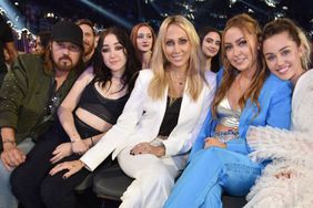 Recording artists Billy Ray Cyrus and Noah Cyrus, Tish Cyrus, Brandi Cyrus, and recording artist Miley Cyrus attend the 2017 Billboard Music Awards at T-Mobile Arena on May 21, 2017 in Las Vegas, Nevada.