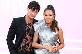 Paul Forman, Ashley Park arrives at the Premiere Of Netflix's "Emily In Paris" Season 4 Part 1 at The Egyptian Theatre Hollywood on August 14, 2024 in Los Angeles, California.