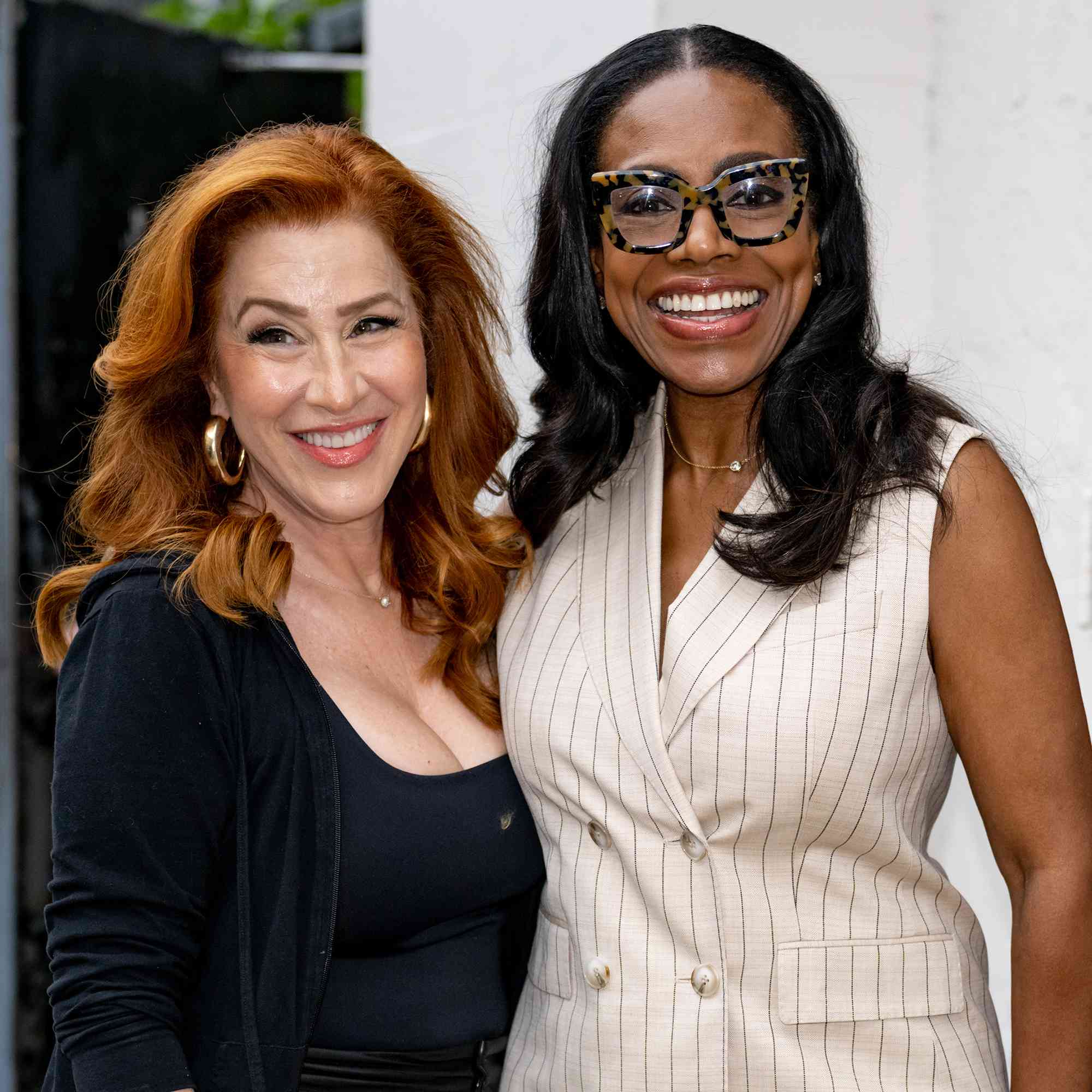 Actress/comedian Lisa Ann Walter and actress/singer Sheryl Lee Ralph are seen arriving for a taping of Lisa Ann Walter's comedy show on July 20, 2024 in Philadelphia, Pennsylvania.