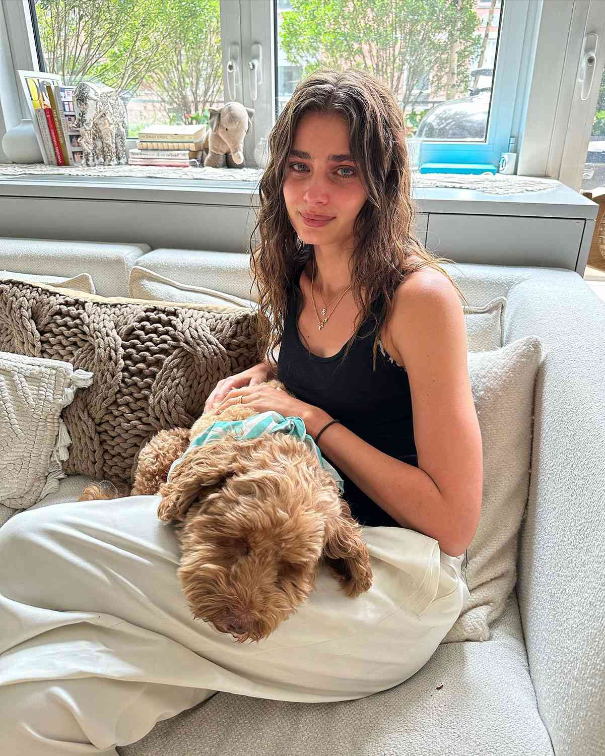 Taylor Hill Announces Death of 9-Year-Old Dog Tate: 'I Hope We Get to Meet Again Soon' https://www.instagram.com/p/CuUiI8jOhDs/