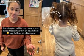 Shawn Johnson's Daughter Drew Cuts Off Hair in Classic Toddler Moment