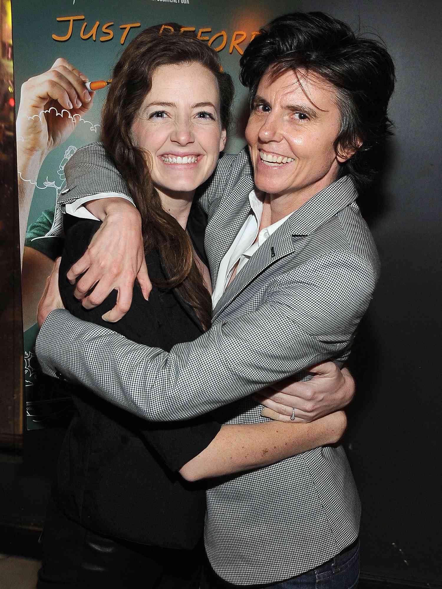 Tig Notaro and Stephanie Allynne attend the Los Angeles Special Screening after party of "Just Before I Go" on April 20, 2015. 