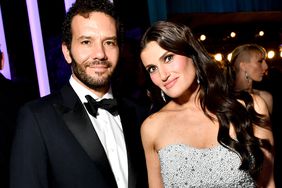 Aaron Lohr and Idina Menzel attend the 2020 Vanity Fair Oscar Party hosted by Radhika Jones at Wallis Annenberg Center for the Performing Arts on February 09, 2020 in Beverly Hills, California