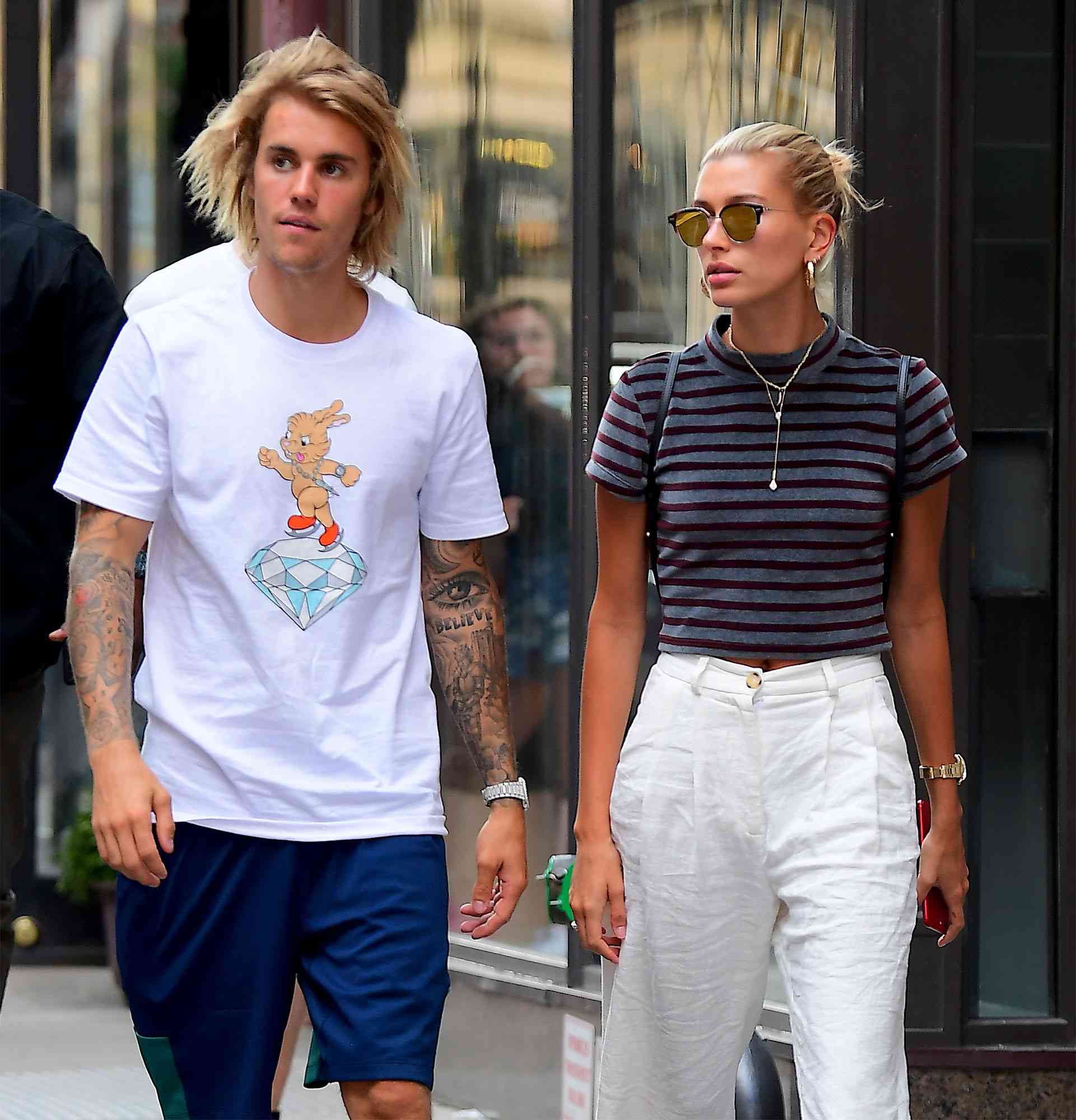 Justin Bieber And Hailey Baldwin Take A Stroll In New York After Attending Church Together