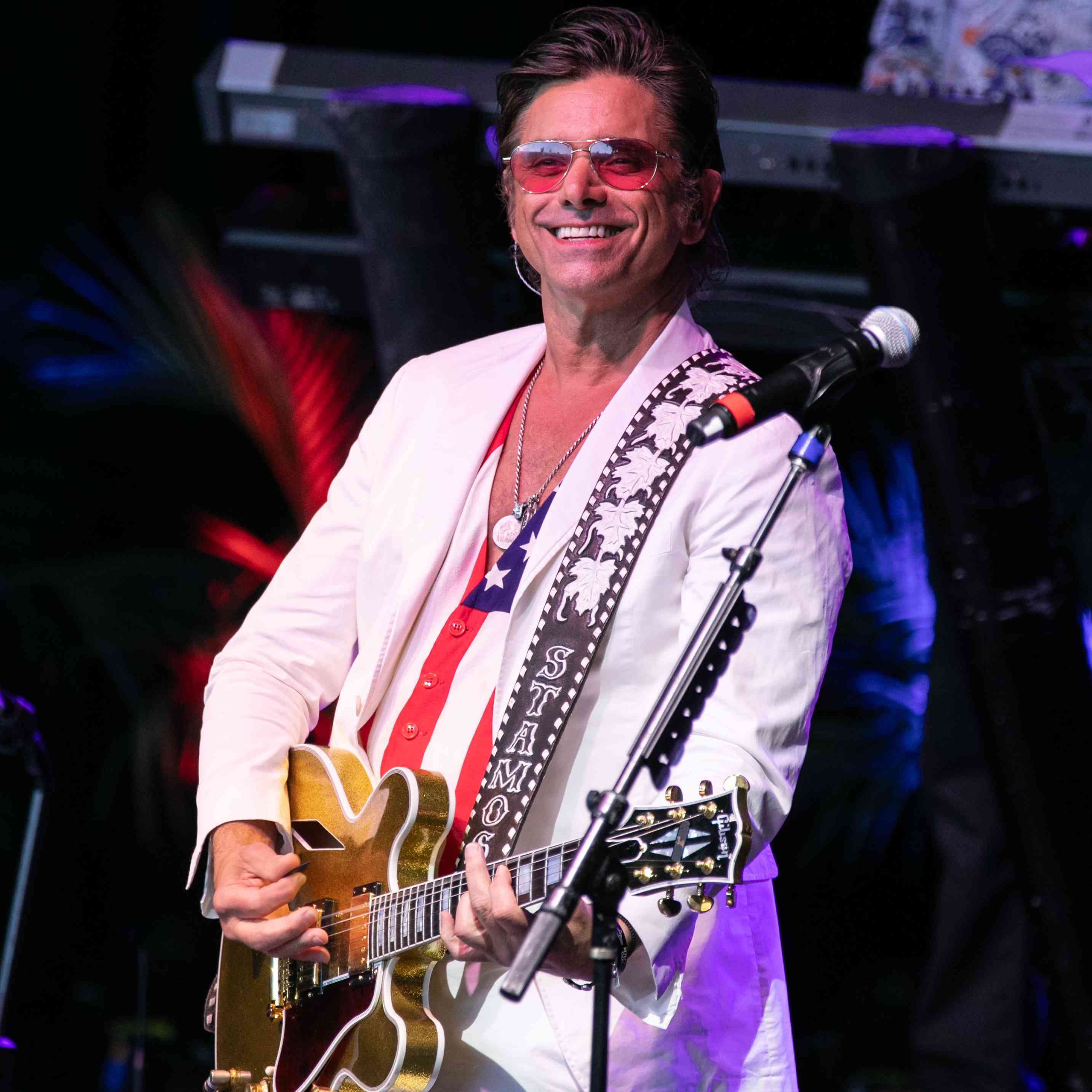 The Beach Boys with John Stamos performing at Meadow Brook Amphitheatre, Rochester Hills, MI