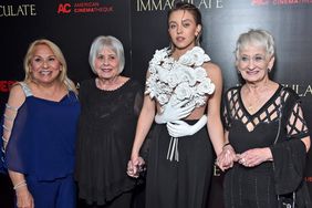 Sydney Sweeney (2R) and guests at the Los Angeles premiere screening of "Immaculate" held during Beyond Fest at The Egyptian Theatre Hollywood on March 15, 2024 in Los Angeles, California. 