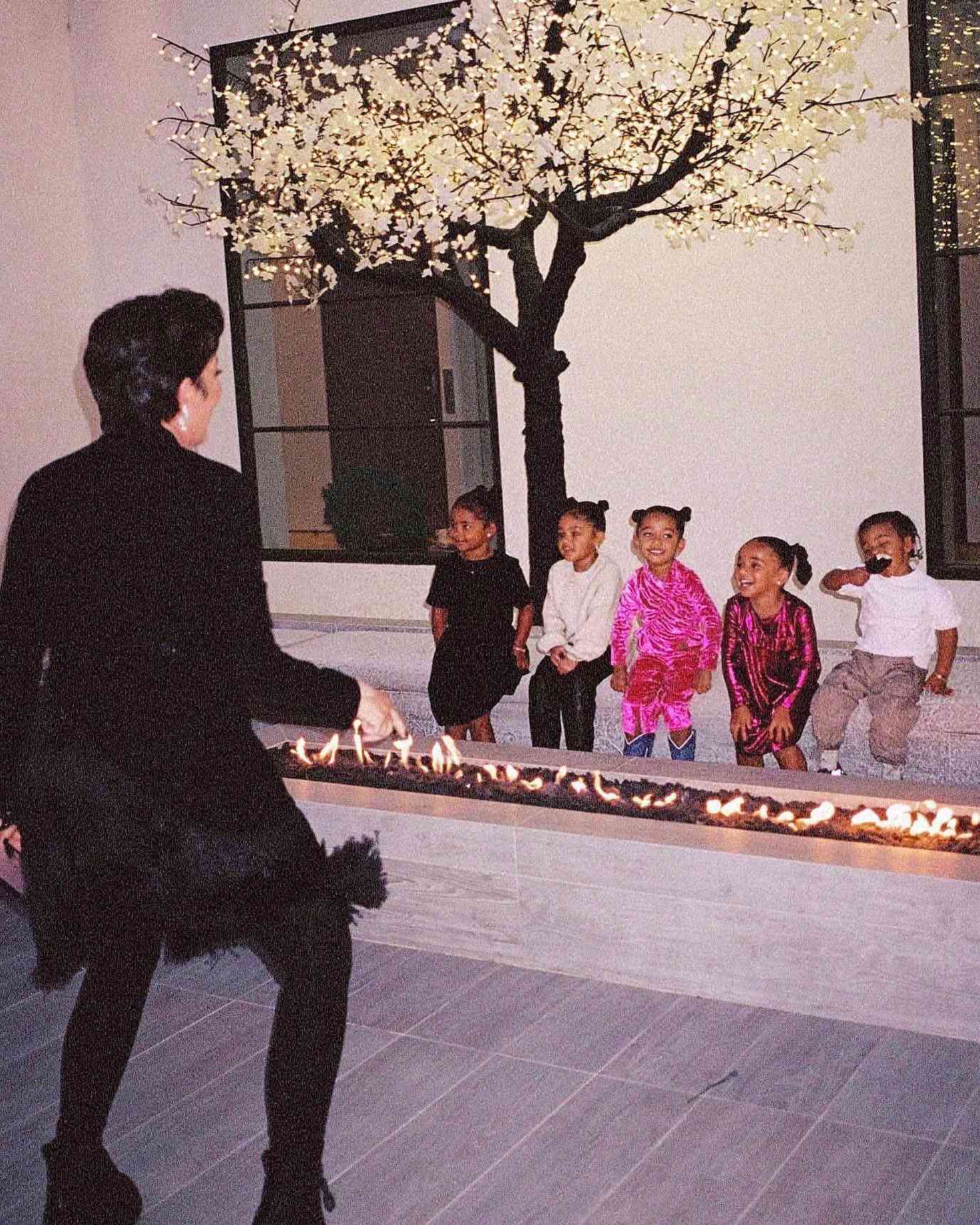 Kris Jenner and her grandbabies. https://www.instagram.com/p/Cc8k-nnvzmW/