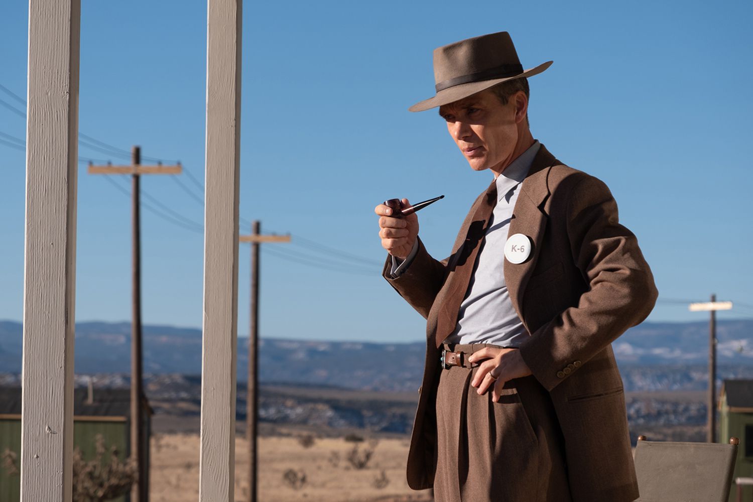 Cillian Murphy is J. Robert Oppenheimer in OPPENHEIMER, written, produced, and directed by Christopher Nolan.