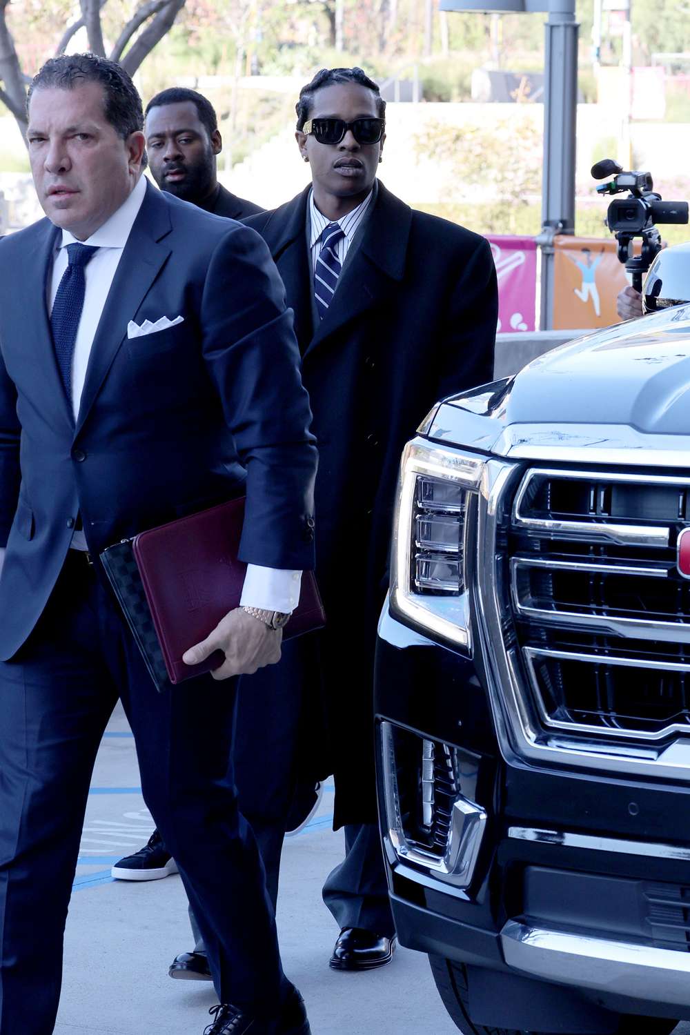 ASAP Rocky arrives at Los Angeles Downtown Court 