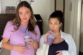 Pregnant Pals Kourtney Kardashian and Miranda Kerr Show Off Their Bumps as They Sip Smoothies Credit: mirandakerr/Instagram; kourtneykardash/Instagram