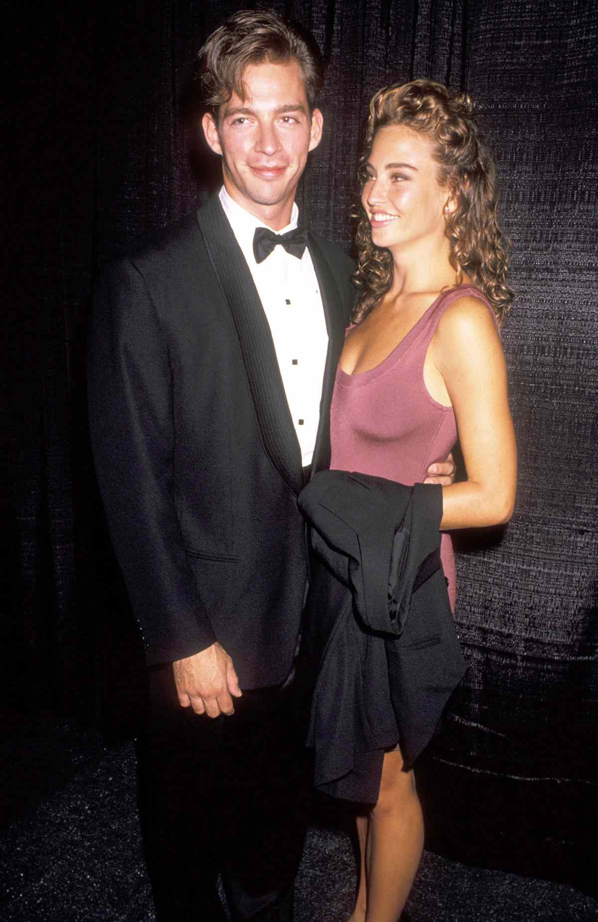 Harry Connick Jr. and Jill Goodacre during Gala Honoring Tommy Mottola - September 12, 1990 at Columbia Pictures Studios in Culver City, California, United States.