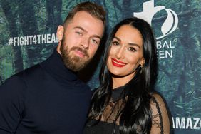 Artem Chigvintsev (L) and Nikki Bella attend the PUBG Mobile's #FIGHT4THEAMAZON Event at Avalon Hollywood on December 09, 2019 in Los Angeles, California.