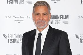 George Clooney attends the Premiere of "The Tender Bar" during the 65th BFI London Film Festival at The Royal Festival Hall on October 10, 2021 in London, England.