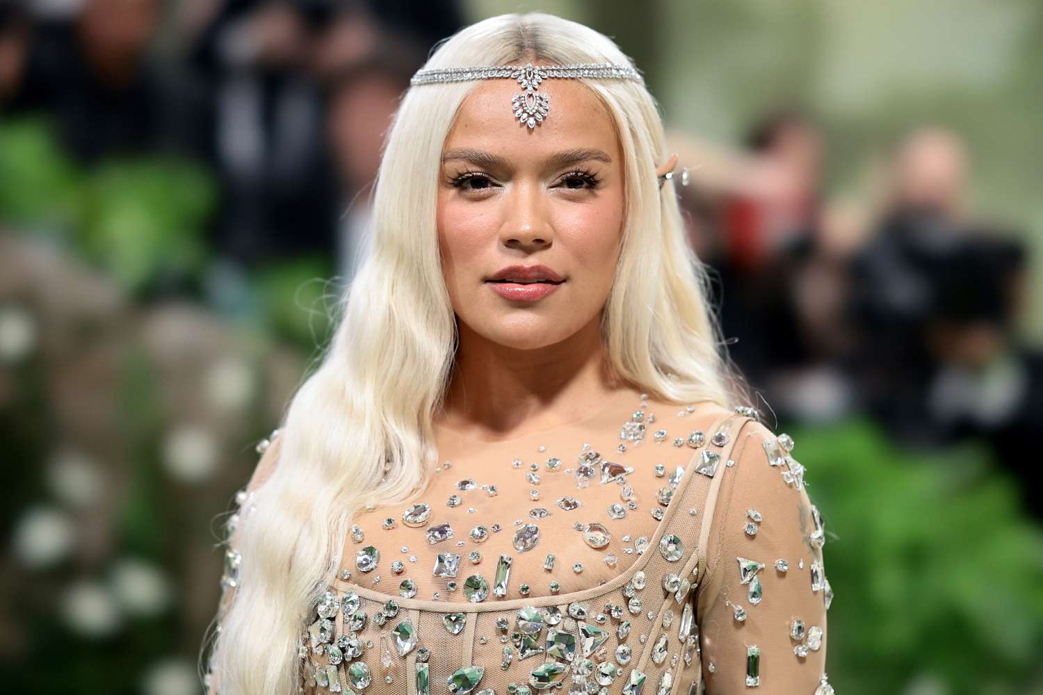 Karol G attends The 2024 Met Gala Celebrating "Sleeping Beauties: Reawakening Fashion" at The Metropolitan Museum of Art on May 06, 2024 in New York City.